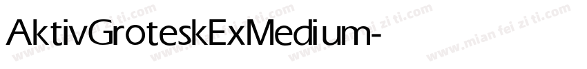 AktivGroteskEx Medium字体转换